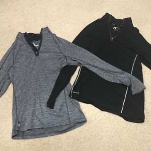 2 Quarter Zip Long Sleeves